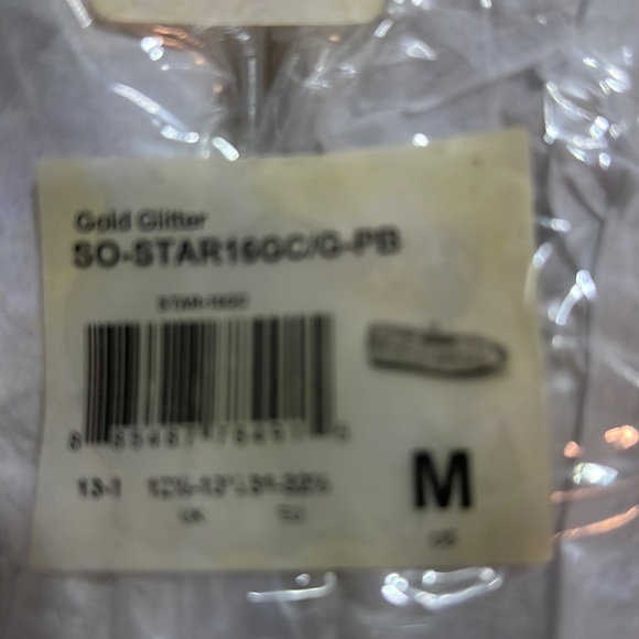 NWT Chasing Fireflies Girls Gold Sparkling Shoes size medium 13-1 - Picture 5 of 5